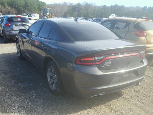 2C3CDXHG8GH154235 - 2016 DODGE CHARGER SX GRAY photo 3