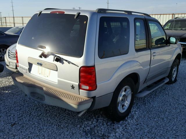 1FMYU60E42UB46978 - 2002 FORD EXPLORER S GRAY photo 4