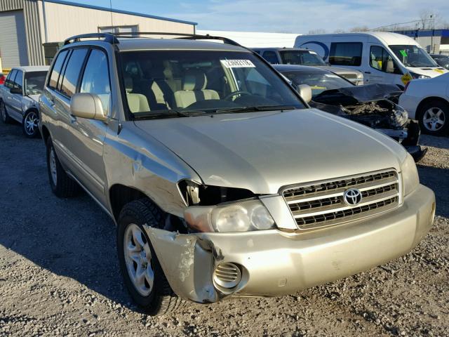 JTEGD21AX30071647 - 2003 TOYOTA HIGHLANDER GOLD photo 1