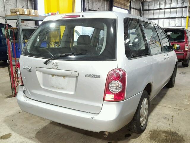 JM3LW28A560566031 - 2006 MAZDA MPV WAGON SILVER photo 4