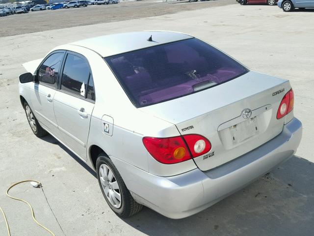 JTDBR32E832006369 - 2003 TOYOTA COROLLA CE SILVER photo 3