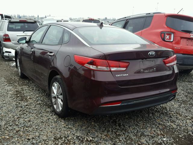 5XXGT4L39HG171150 - 2017 KIA OPTIMA LX BURGUNDY photo 3