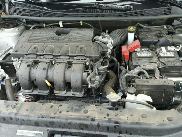 3N1AB7AP4HY333910 - 2017 NISSAN SENTRA S SILVER photo 7