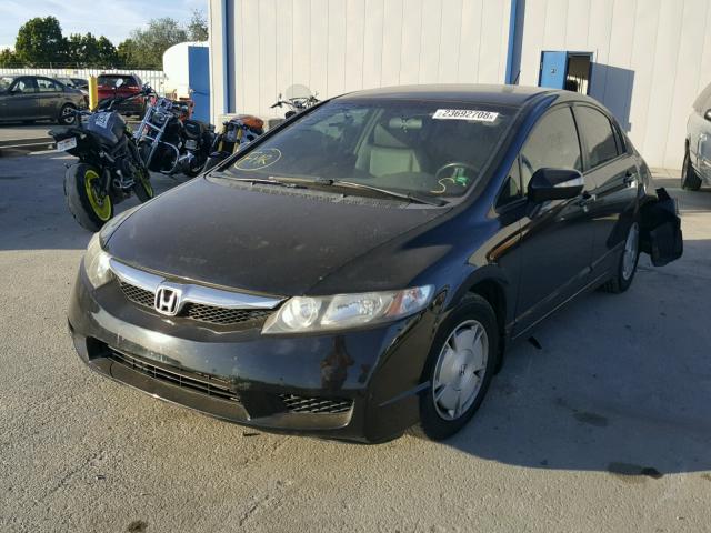 JHMFA36259S011531 - 2009 HONDA CIVIC HYBR BLACK photo 2