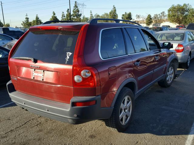 YV1CY592051191650 - 2005 VOLVO XC90 RED photo 4