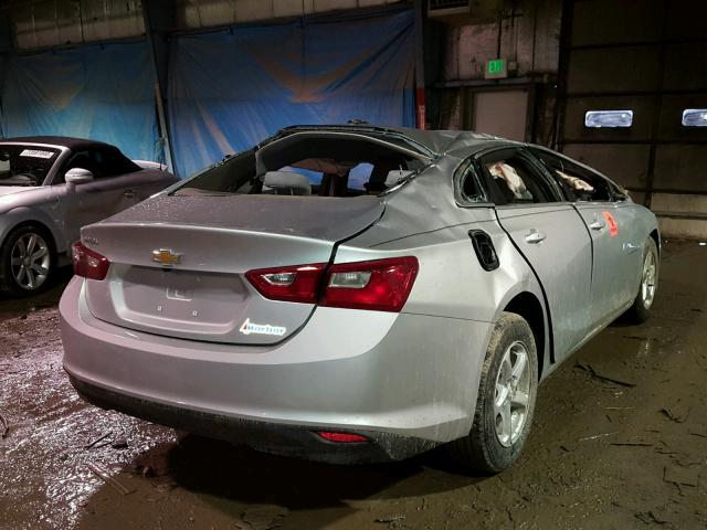 1G1ZB5ST9HF262106 - 2017 CHEVROLET MALIBU LS 银色 照片 4