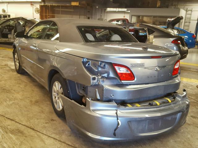 1C3LC45K78N218672 - 2008 CHRYSLER SEBRING GRAY photo 3