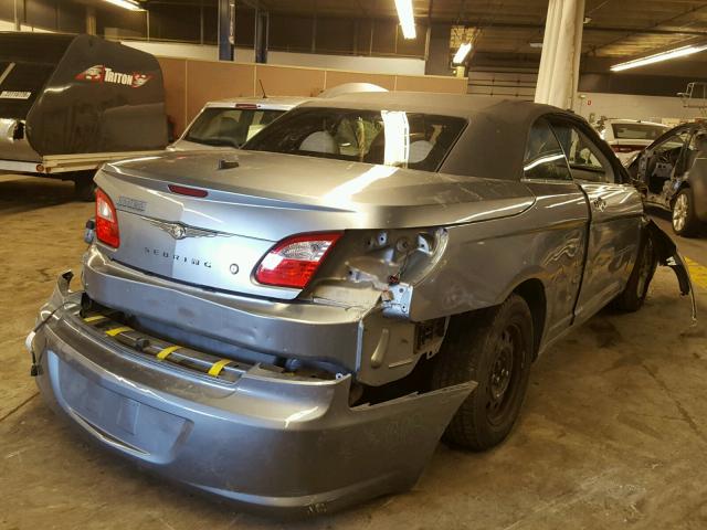 1C3LC45K78N218672 - 2008 CHRYSLER SEBRING GRAY photo 4