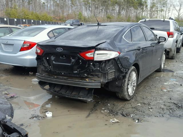 3FA6P0LU5ER363864 - 2014 FORD FUSION SE BLACK photo 4