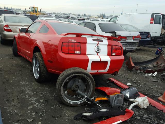 1ZVHT82H985175757 - 2008 FORD MUSTANG GT RED photo 3