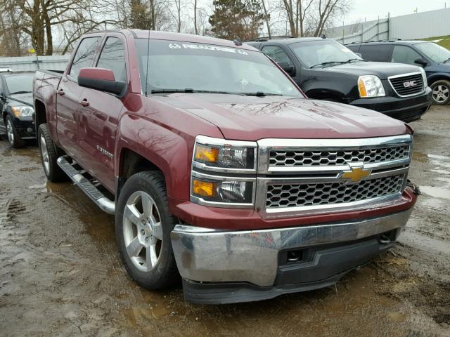 3GCUKREC1EG251647 - 2014 CHEVROLET SILVERADO MAROON photo 1