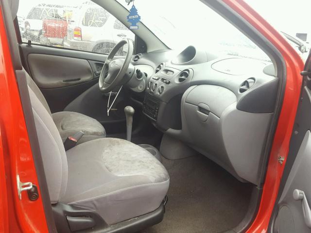 JTDBT123920249445 - 2002 TOYOTA ECHO RED photo 5