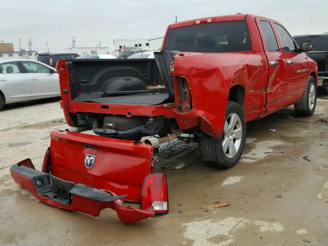 1C6RD6FTXCS246571 - 2012 DODGE RAM 1500 S RED photo 4