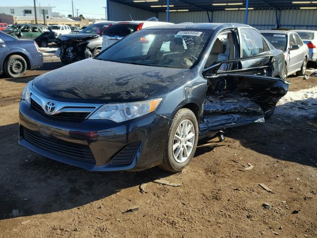 4T4BF1FK5CR165532 - 2012 TOYOTA CAMRY BASE BLACK photo 2