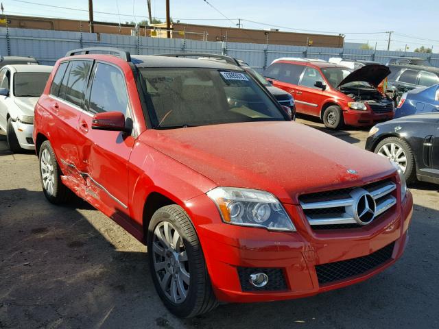 WDCGG5GB3BF567621 - 2011 MERCEDES-BENZ GLK 350 RED photo 1