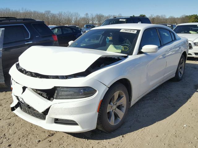 2C3CDXHG1FH794639 - 2015 DODGE CHARGER SX WHITE photo 2