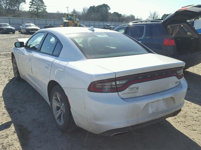 2C3CDXHG1FH794639 - 2015 DODGE CHARGER SX WHITE photo 3