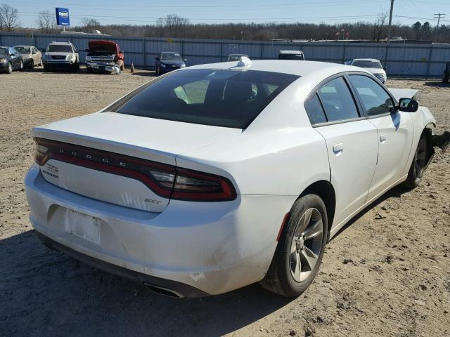 2C3CDXHG1FH794639 - 2015 DODGE CHARGER SX WHITE photo 4