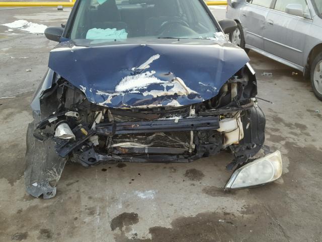 2HGES16554H500196 - 2004 HONDA CIVIC LX BLUE photo 9