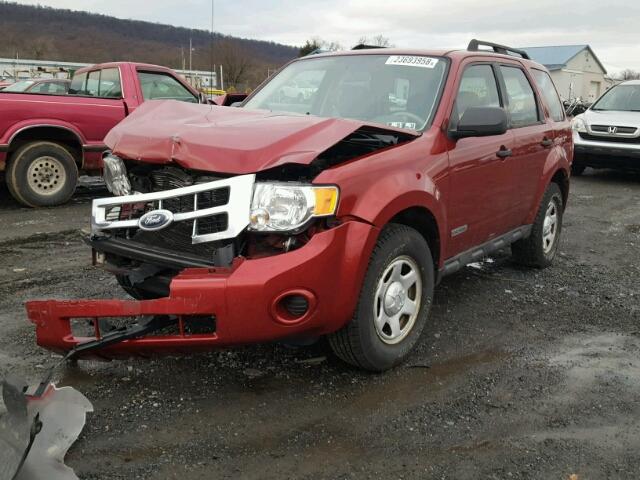 1FMCU92Z38KB10165 - 2008 FORD ESCAPE XLS RED photo 2