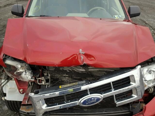 1FMCU92Z38KB10165 - 2008 FORD ESCAPE XLS RED photo 7