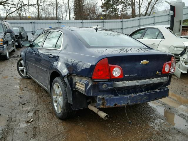 1G1ZD5EB7AF273222 - 2010 CHEVROLET MALIBU 2LT BLUE photo 3