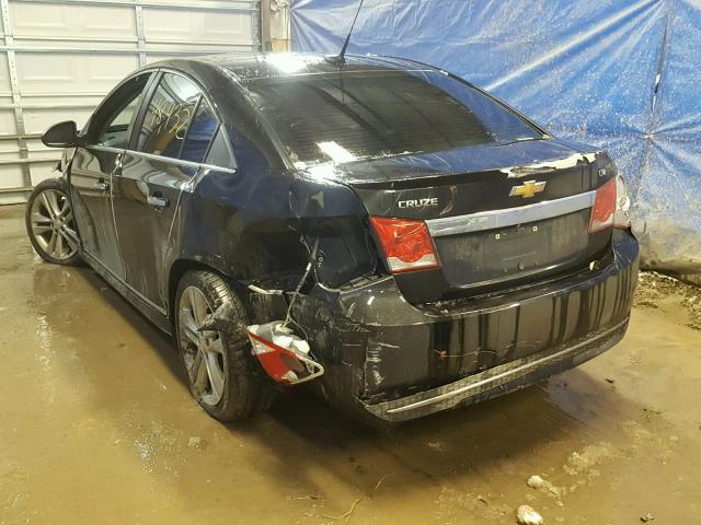 1G1PG5SB3E7456412 - 2014 CHEVROLET CRUZE LTZ BLACK photo 3