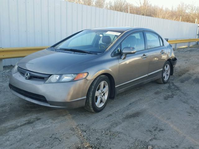 2HGFA16856H512126 - 2006 HONDA CIVIC EX GRAY photo 2