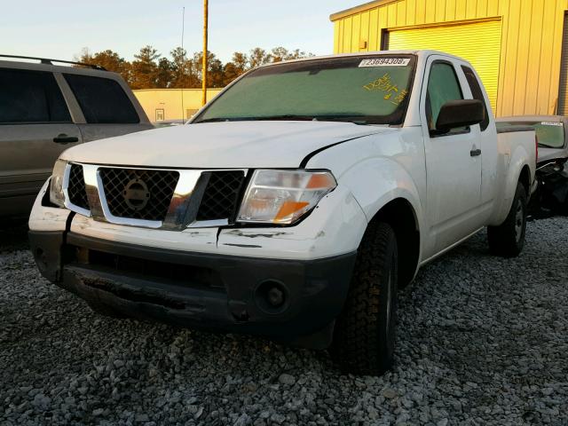 1N6BD06T76C469847 - 2006 NISSAN FRONTIER K WHITE photo 2