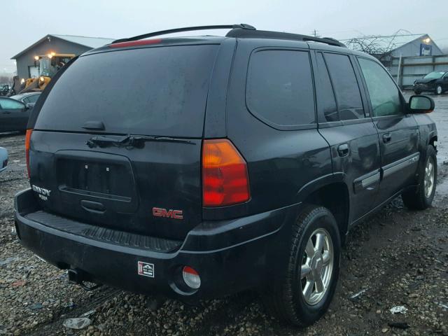 1GKDT13S222347112 - 2002 GMC ENVOY BLACK photo 4