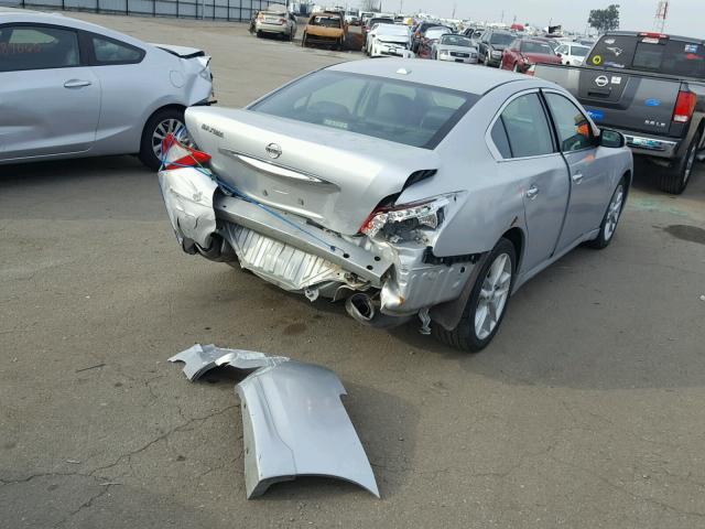 1N4AA5AP1AC810835 - 2010 NISSAN MAXIMA S SILVER photo 4