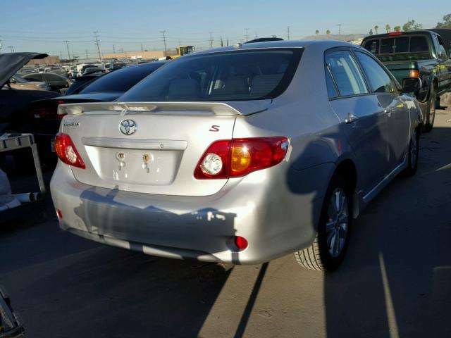 1NXBU4EE8AZ319824 - 2010 TOYOTA COROLLA BA SILVER photo 4