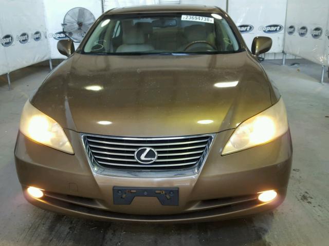 JTHBJ46G972114139 - 2007 LEXUS ES 350 GOLD photo 9