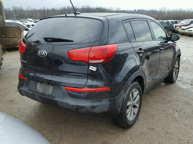 KNDPB3AC4F7694114 - 2015 KIA SPORTAGE L BLACK photo 4