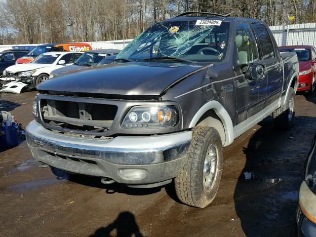 1FTRW08L62KE22866 - 2002 FORD F150 SUPER GRAY photo 2