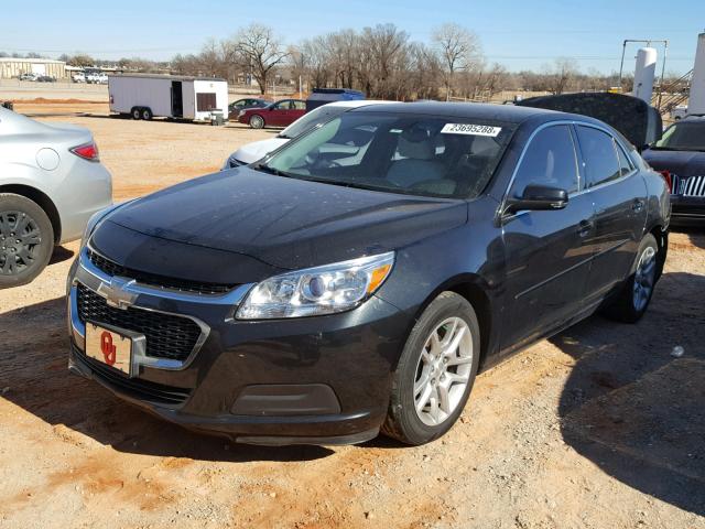 1G11C5SL4FF133343 - 2015 CHEVROLET MALIBU 1LT BLACK photo 2