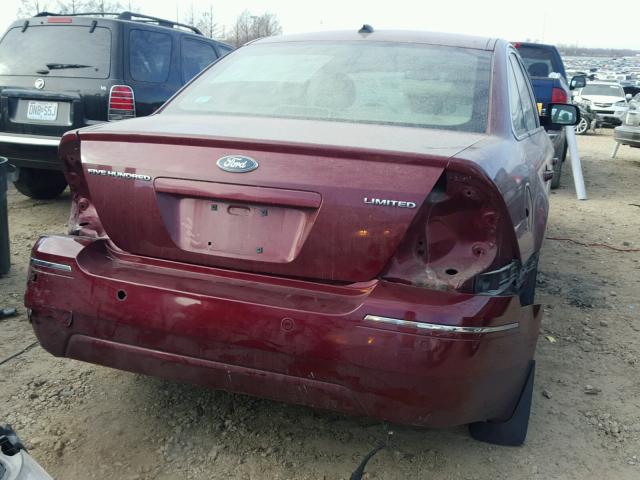 1FAHP25117G133420 - 2007 FORD FIVE HUNDR RED photo 9