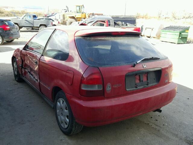 2HGEJ634XXH106807 - 1999 HONDA CIVIC DX RED photo 3