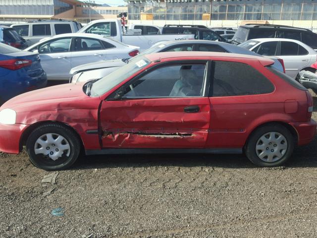 2HGEJ634XXH106807 - 1999 HONDA CIVIC DX RED photo 9