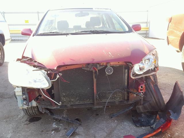 1NXBR32E77Z809213 - 2007 TOYOTA COROLLA CE MAROON photo 9