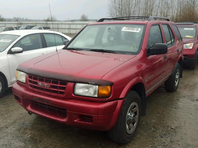 4S2CK58W1W4343628 - 1998 ISUZU RODEO S RED photo 2