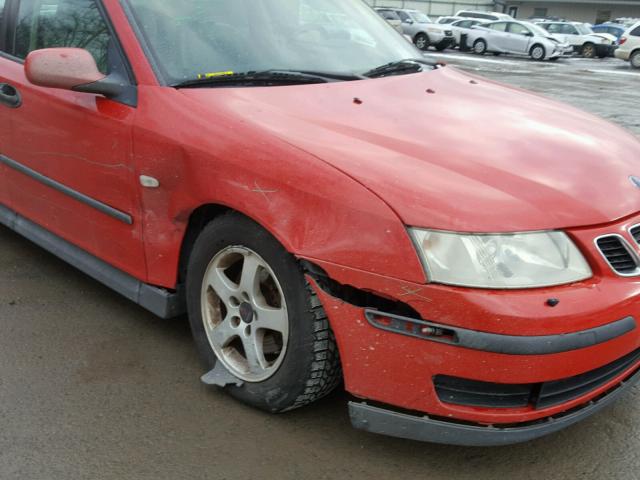 YS3FB49S241043442 - 2004 SAAB 9-3 LINEAR RED photo 9