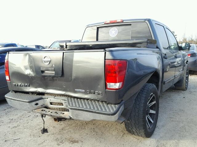 1N6BA07D68N351599 - 2008 NISSAN TITAN XE GRAY photo 4