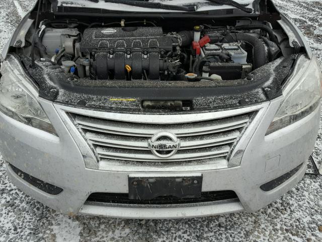 3N1AB7AP8DL647535 - 2013 NISSAN SENTRA S SILVER photo 7