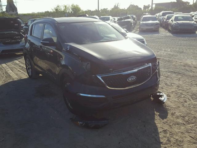 KNDPB3AC6F7723516 - 2015 KIA SPORTAGE L BLACK photo 1