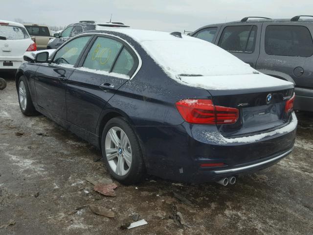 WBA8E3G57GNU03233 - 2016 BMW 328 XI SUL BLUE photo 3