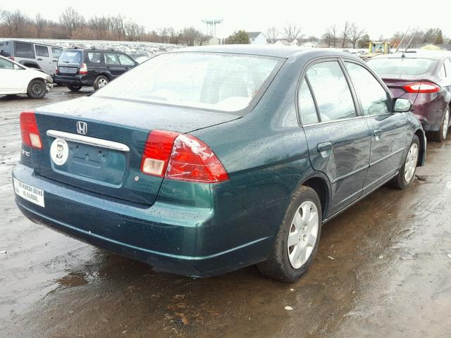 2HGES26751H515381 - 2001 HONDA CIVIC EX GREEN photo 4