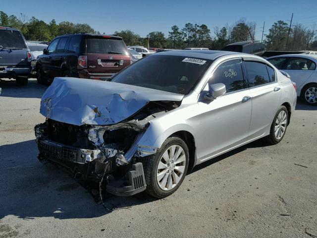 1HGCR3F84EA031451 - 2014 HONDA ACCORD EXL SILVER photo 2