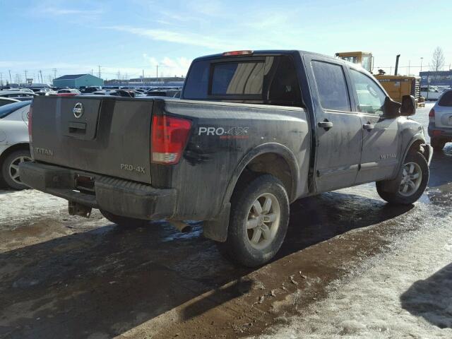 1N6AA0EC7BN308581 - 2011 NISSAN TITAN S BLACK photo 4