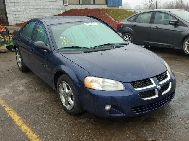 1B3EL46R36N250940 - 2006 DODGE STRATUS SX BLUE photo 1